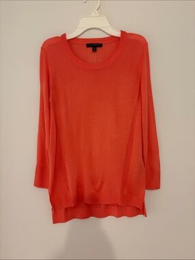 Banana Republic Coral Scoop Neck Lightweight Sweater